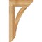 Ekena Millwork Thorton Slat Rough Sawn Bracket w/ Offset Brace, Western Red Cedar, 6"W x 16"D x 28"H BKT0604X16X28THR06RWR - alternate 3